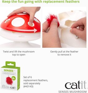 Catit CATIT Senses Mushroom Zabawka dla kota 15 x 24 cm 5