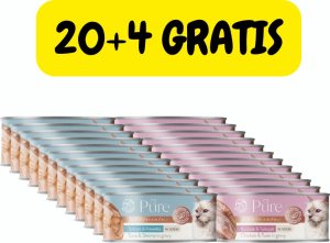 Pet Republic PetRepublic Pure kurczak & tuńczyk + tuńczyk & krewetka w sosie 24x80g 1