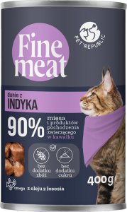 Pet Republic PetRepublic Fine Meat danie z indyka 400g dla kota 1