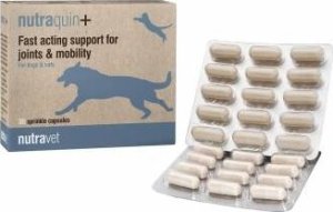 Triton NUTRAVET Nutraquin Plus For Dogs & Cats 30kaps- zapewnia szybkie wsparcie dla zwierząt cierpiących na sztywność stawów. 1