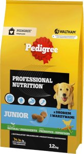 Pedigree PEDIGREE Junior Professional Nutrition 12 kg z drobiem i warzywami - sucha karma pełnoporcjowa dla szczeniąt psów dużych i średnich ras 1