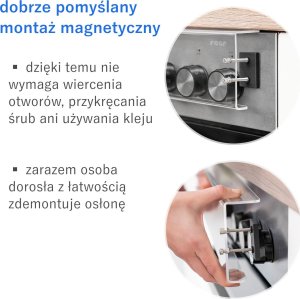 Reer Osłona nakładka pokręteł kurków kuchenki REER 9