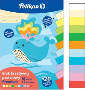 Pelikan Blok rysunkowy kolorowy A4 10kartek 120g/m PELIKAN 1