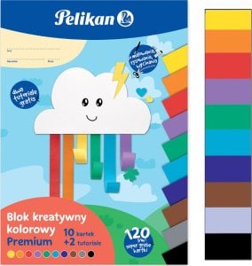 Pelikan Blok rysunkowy kolorowy A4 10kartek 120g/m PELIKAN 1