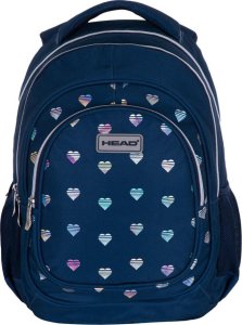 Plecak turystyczny Astra Plecak szkolny Splash Hearts HOLO serca AB330 3 komorowy 20l HEAD 2