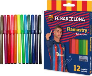 Astra Flamastry szkolne pisaki mazaki FC Barcelona 12k 1