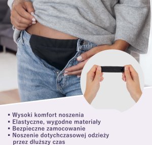 Pas ciążowy Reer Przedłużka powiększacz pasa spodni pas ciążowy REER 6