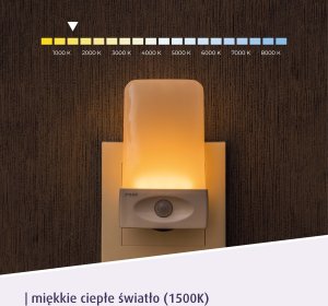 Lampki choinkowe Reer Lampka nocna led czujnik zmierzchu ruchu REER 6