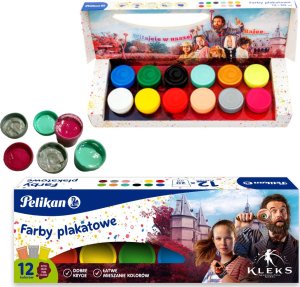 Pelikan Farby plakatowe Akademia Pana Kleksa 12kol x 20ml nietoksyczne PELIKAN 1