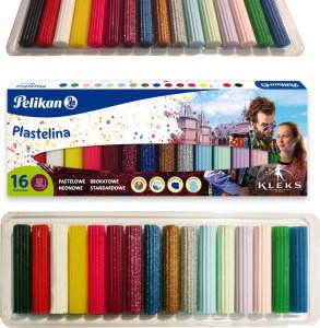 Pelikan Plastelina szkolna Akademia Pana Kleksa Kleks 16kol x 6,3cm PELIKAN 1