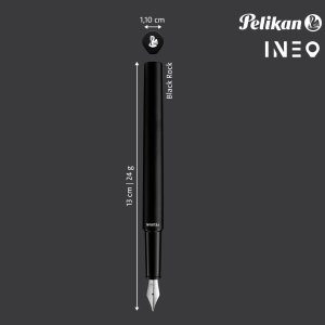 Pelikan Pióro wieczne metalowe INEO P6 Black Rock metalowe etui prezentowe PELIKAN 5
