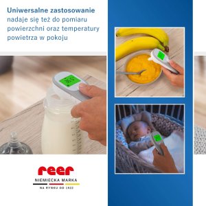 Termometr Reer Termometr elektroniczny podczerwień medyczny 3w1 1sek Colour EarTemp REER 4
