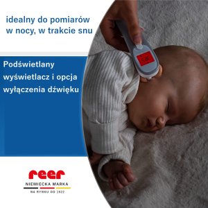 Termometr Reer Termometr elektroniczny podczerwień medyczny 3w1 1sek Colour EarTemp REER 5
