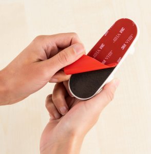 Reer Zabezpieczenie zamknięcie blokada klamki drzwi samoprzylepne taśma 3M REER 9