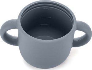 Reer Kubek silikonowy niewysypek ze słomką pokrywką na przekąski 2w1 180ml REER 13