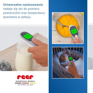 Termometr Reer Termometr bezdotykowy na podczerwień medyczny 4w1 1sek Colour MaxTemp REER 6