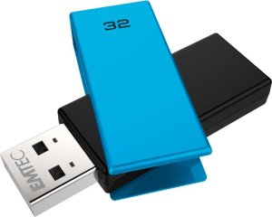 Pendrive Triton Emtec C350 Brick 2.0 pamięć USB 32 GB USB Typu-A Czarny, Niebieski 1