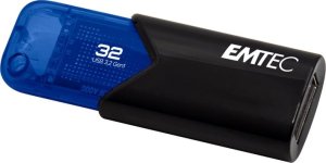 Pendrive Triton Emtec B110 Click Easy 3.2 pamięć USB 32 GB USB Typu-A 3.2 Gen 2 (3.1 Gen 2) Czarny, Niebieski 1