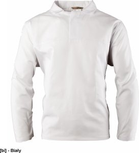 Polstar AWBL - BRIXTON WHITE BLUZA DŁUGI RĘKAW HACCP WKŁADANA PRZEZ GŁOWĘ, POLIESTER/BAWEŁNA (65% /35%), 190G/M2 3XL 1