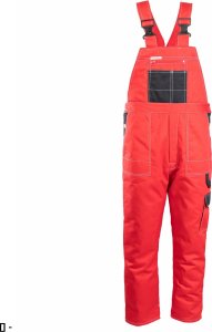 Polstar OSOG - BRIXTON SNOW OGRODNICZKI OCIEPLANE WSTAWKA KOLOR, POLIESTER/BAWEŁNA (65% /35%), 290G/M2, - czarno-czerwony (cc) XXXL 1