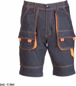 Polstar ASKS - BRIXTON SPARK SPODNIE KRÓTKIE 100% BAWEŁNA, BAWEŁNA (100%), 300G/M2, - ciemna stal 52 1