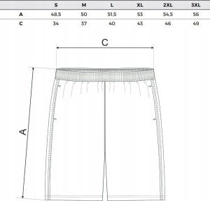 MALFINI Miles 612 - ADLER - Szorty męskie, 150 g/m2, 100 % micro poliester - czerwony 2XL 4