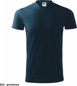 MALFINI Heavy V-neck 111 - ADLER - Koszulka unisex, 200 g/m2 - granatowy S 1