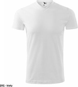 MALFINI Heavy V-neck 111 - ADLER - Koszulka unisex, 200 g/m2 - biały S 1