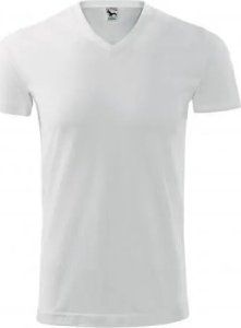MALFINI Heavy V-neck 111 - ADLER - Koszulka unisex, 200 g/m2 - biały 4XL 10