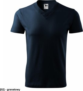 MALFINI V-neck 102 - ADLER - Koszulka unisex, 160 g/m2 - granatowy 2XL 1