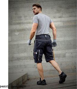 Ardon URBAN  szorty spodenki 65 % poliester, 35 % bawełna, canvas, ok. 270 g/m2 Tabiflex - stretch, 10 kieszeni   na - czarny H6537 44 2