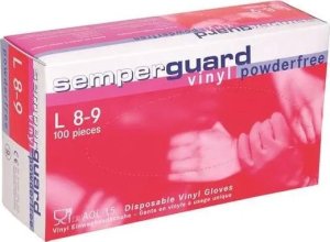 Ardon SEMPERGUARD VINYL - rękawice jednorazowe - powder free - clear, Winyl 09 3