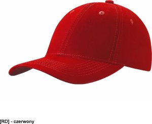 JHK CZA6PKID - Czapki 6p Dziecięca zapięcie rzep - czerwony - Uni 1
