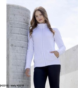 Ardon ARDON JOFLEX - Damska bluza polarowa stójka 2 kieszenie ozdobne płaskie ozdobne 100% poliester fleece, 280 g/m2 - biały H2215 XS 1