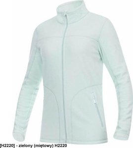 Ardon JOFLEX - Damska bluza polarowa stójka 2 kieszenie ozdobne płaskie ozdobne 100% poliester fleece, 280 g/m2 - zielony (miętowy) H2220 M 1