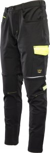 Polstar ARSS - Spodnie softshell RIVAL w kolorze czarno-żółtym 260 g/m2 32 1
