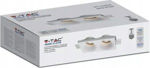 V-TAC Oprawa Gipsowa V-TAC 2xGU10 Sufitowa Biała 190x100 VT-11012 3 Lata Gwarancji 2