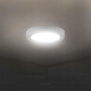 Lampa sufitowa V-TAC Panel LED V-TAC Natynkowy Premium Downlight 18W Okrągły fi215 VT-60018 3000K 1850lm 3