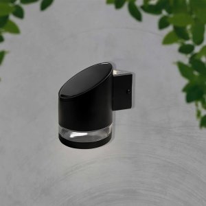 Kinkiet V-TAC Kinkiet Ogrodowy Ścienny Solarny 1W LED Czarny IP54 VT-1138 3000K 70lm 5