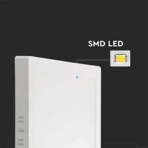 Lampa sufitowa V-TAC Panel LED V-TAC Natynkowy Premium Downlight 6W Kwadrat 120x120 VT-60006 4000K 660lm 2