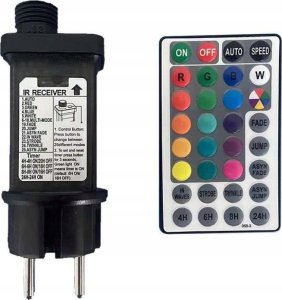 V-TAC Girlanda Ogrodowa V-TAC (sznur) LED 13mb 15x0,5W IP44 VT-713S RGB 30lm 2
