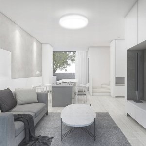 Lampa sufitowa V-TAC Plafon V-TAC 24W LED Okrągły 35cm Natynkowy Pilot Czujnik Ruchu IP44 Biały VT-8624S 3000K 2500lm 5