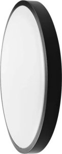 Lampa sufitowa V-TAC Plafon 36W LED Okrągły 42cm Natynkowy Pilot Czujnik Ruchu IP44 Czarny VT-8630S 4000K 3820lm 2