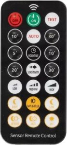Lampa sufitowa V-TAC Plafon 36W LED Okrągły 42cm Natynkowy Pilot Czujnik Ruchu IP44 Czarny VT-8630S 4000K 3820lm 3