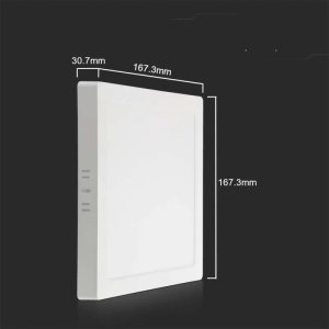 Lampa sufitowa V-TAC Panel LED V-TAC Natynkowy Premium Downlight 12W Kwadrat 170x170 VT-60012 4000K 1200lm 4