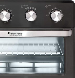 Mini piekarnik TurboTronic Piekarnik elektryczny rożno grill cyrkulacja powietrza 32L 1700w Czarny 4
