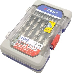 Wiertło Tivoly Tivoly Metalo grąžtų rinkinys 100vnt./kpl. HSS Ø1-13 mm, 118°"Split point", šlifuoti. 2