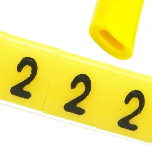 Ergom Oznacznik przewodów OZ-0 2 żółte 100szt 1