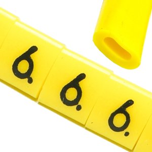 Ergom Oznacznik przewodów OZ-0 6 żółte 100szt 1