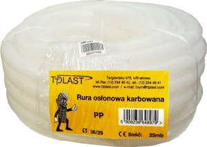 TT Plast Rura karbowana przezroczysta 36mm RKLF 36/29 25m 1